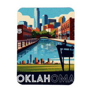 Imán Oklahoma EE. UU. Ruta 66 Americana de carretera Vi