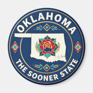 Imán OKLAHOMA Estado Sooner Patrimonio Occidental