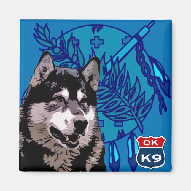 Imán Oklahoma Husky (Frente)