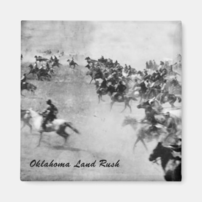Imán Oklahoma Land Rush Magnet (Frente)