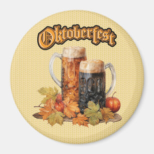Imán Oktoberfest Beer Mugs Magnet