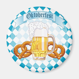 Imán Oktoberfest Pretzels y Beer