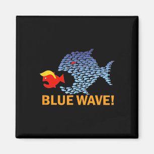 Imán Ola Azul 2024 Gracioso Pescado Grande Comer Pescad