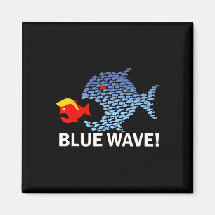 Imán Ola Azul 2024 Gracioso Pescado Grande Comer Pescad