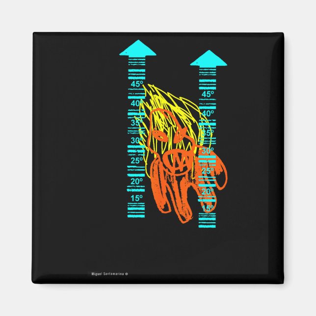 Imán Ola de calor  (Frente)