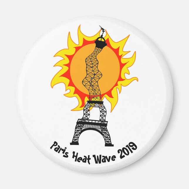 Imán Ola de calor de París 2019 (Frente)