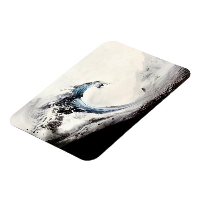 Imán Ola oceánica azul entrelazada (Lado Izquierdo)