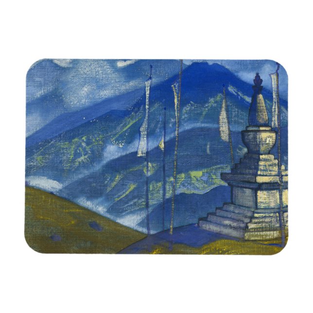 Imán Olas de bruma, 1924 por Nicholas Roerich (Horizontal)