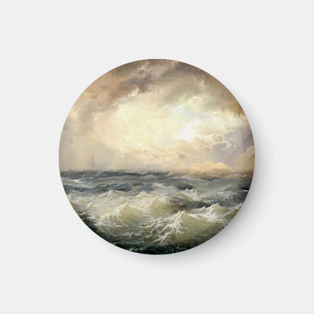 Imán Olas de tormenta oceánica (Frente)