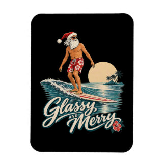 Imán Olas Glasiosas y Alegres Santa Navidad