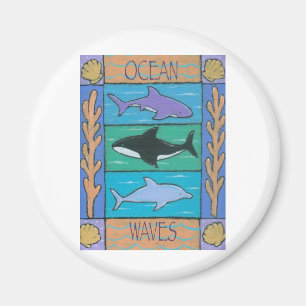 Imán olas oceánicas