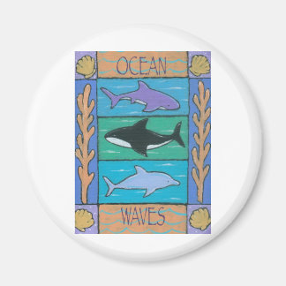 Imán olas oceánicas