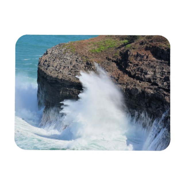 Imán Olas oceánicas en Kilauea Kauai (Horizontal)