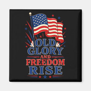 Imán Old Glory y Dom se elevan patrióticos