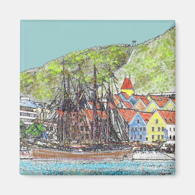 Imán Old Wharf Magnet (Frente)