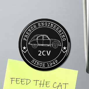 Imán Oldtimer 2CV Abzeichen Ingeniería Emblem