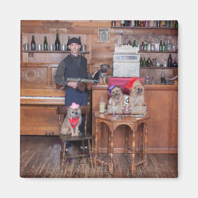 Imán OldTimeTravisAndPups (Frente)