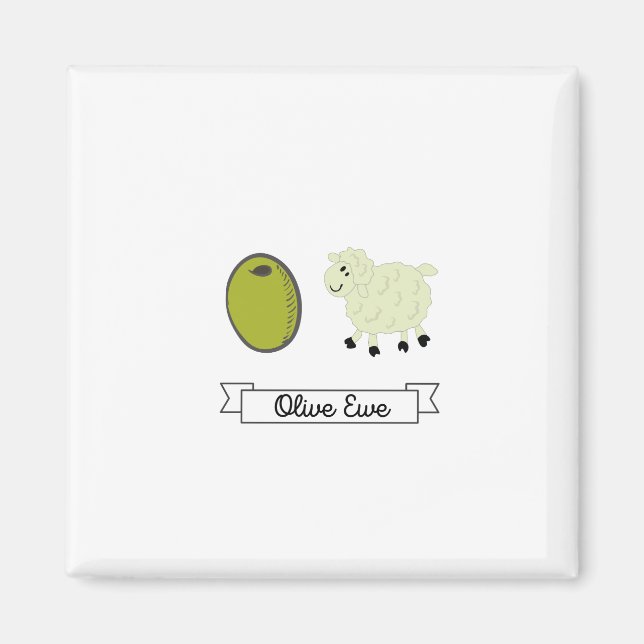 Imán Olive Ewe (Te Amo) Magnet (Frente)