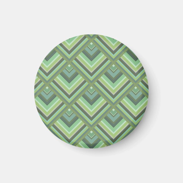 Imán Olive green stripes scale pattern (Frente)