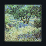Imán Olive Grove de Vincent van Gogh<br><div class="desc">Olive Grove de Vincent van Gogh es una pintura vintage de arte fino post impresionismo por la naturaleza. Van Gogh pintó una docena de paisajes de olivos mientras vivía en el sur de Francia. Un huerto lleno de árboles frutales en una granja durante la temporada estival. Sobre el artista: Vincent...</div>