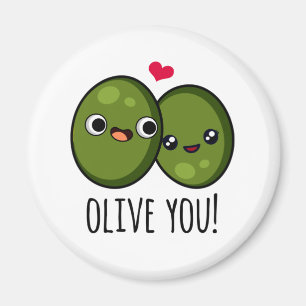 Imán Olive You Funny Love Pun