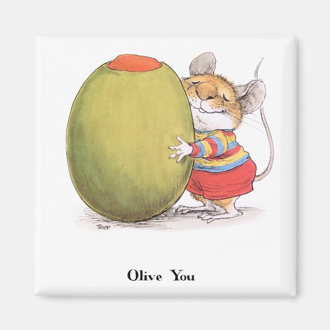 Imán Olive You Magnet (Frente)