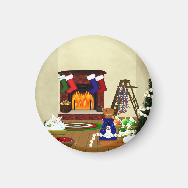 Imán Oliver decora para Navidad (Frente)
