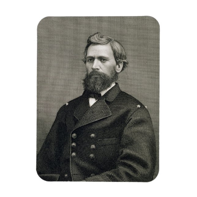 Imán Oliver Otis Howard (1830-1909), grabado por Robert (Vertical)