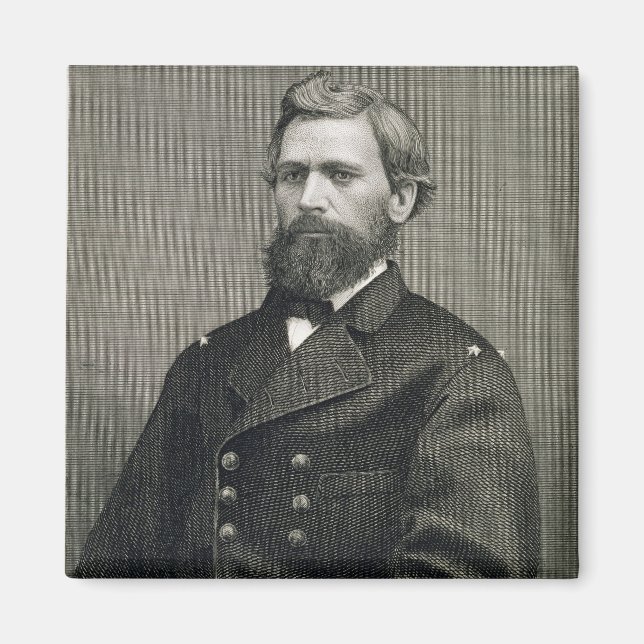 Imán Oliver Otis Howard (1830-1909), grabado por Robert (Frente)