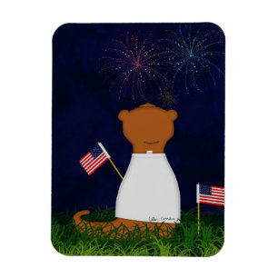 Imán Oliver The Otter Watching Fireworks