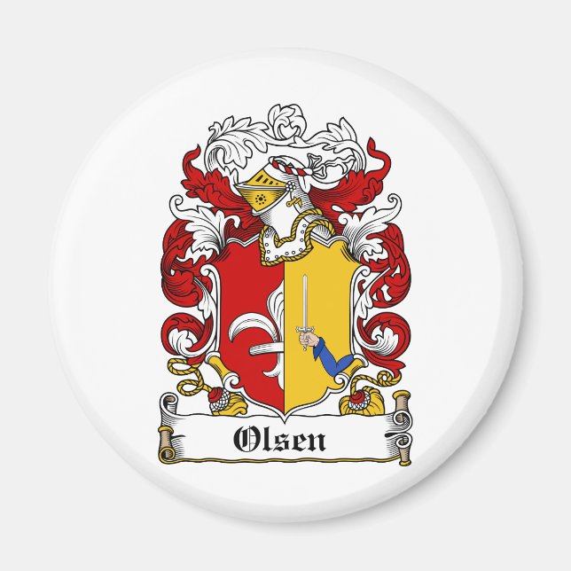 Imán Olsen Family Crest (Frente)