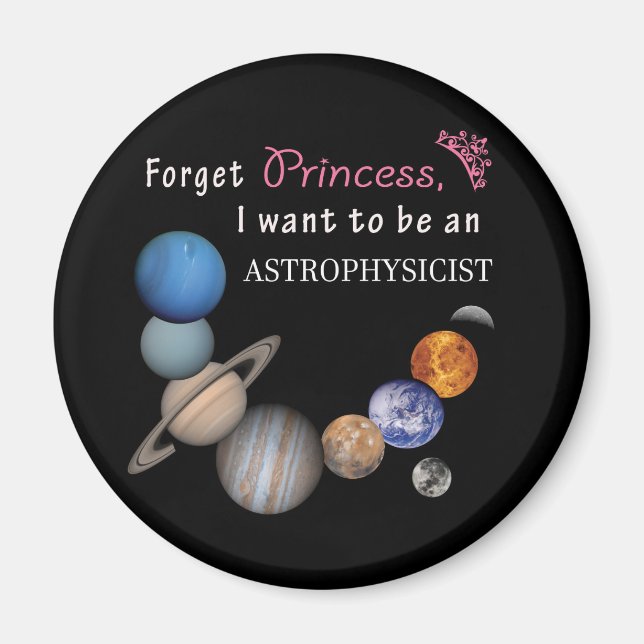 Imán Olvidar princesa - Astrofísico (Frente)