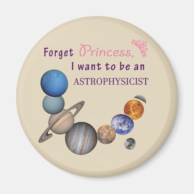 Imán Olvidar princesa - Magneto astrofísico (Frente)