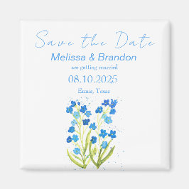 Imán Olvídate de mí no Boda ruso de Primavera Floral Az