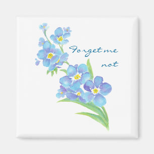 Imán Olvídate de mí no Personalizado Watercolor Garden 