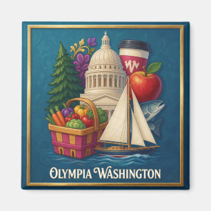 Imán Olympia Viajes por el Pacífico Noroeste