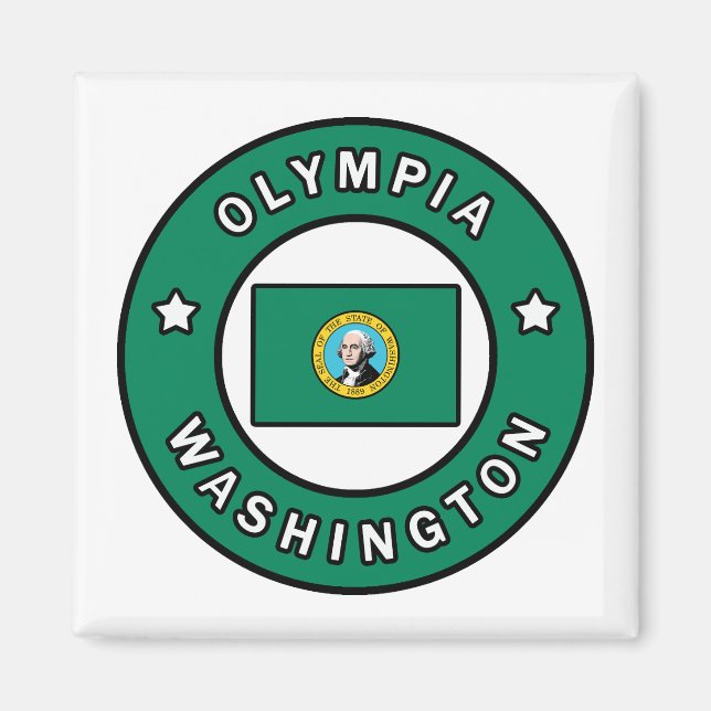 Imán Olympia Washington (Frente)