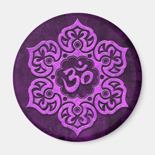 Imán Om morado (Frente)