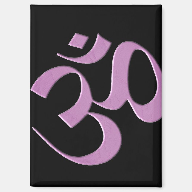 Imán Om Rosa  (Anverso)