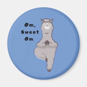 Imán Om, Sweet Om - Graciosa Llama Yoga Pun