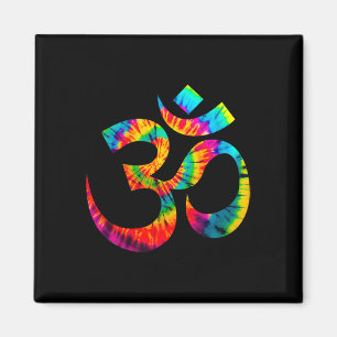 Imán Om Yoga Aum Ohm Hindú Meditación Espiritual Tie Dy