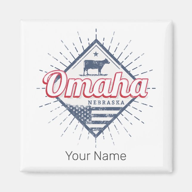 Imán Omaha City Nebraska Estados Unidos (Frente)