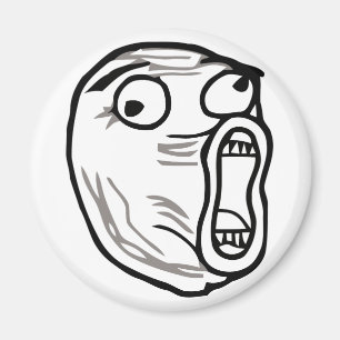 Imán omfg del omg del rofl del humor del meme de la