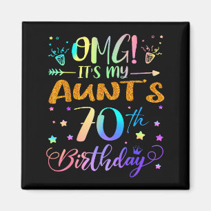 Imán Omg Es El Cumpleaños 70 De Mi Tía Dulces 70 Años 