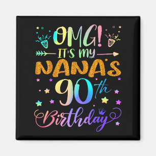 Imán Omg Es El Cumpleaños 90 De Mi Nana Dulces 90 Años