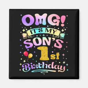 Imán Omg Es El Cumpleaños Número 1 De Mi Hijo Feliz 1 A