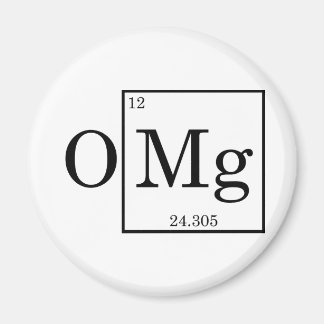 Imán OMG - Magnesio - Mg - tabla periódica