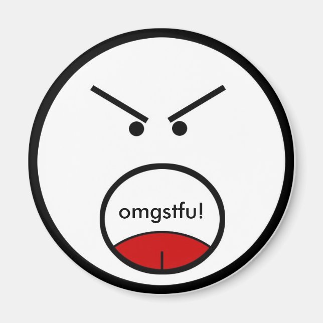 Imán ¡omgstfu! (Frente)