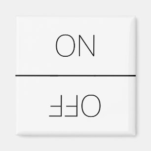 Imán ON OFF blanc blanco negro limpiar lavavajillas Lav