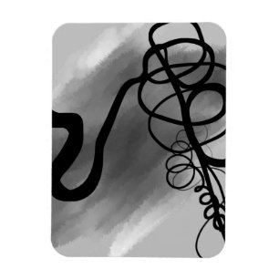 Imán On the Grid: Abstract Black and Gray